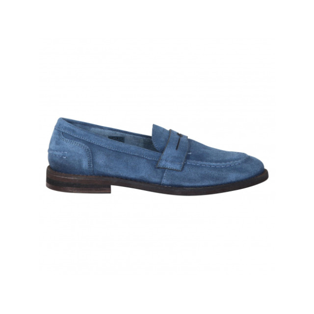 Walk in the Park D104 jeans suède mocassins D104 blauw (jeans) large