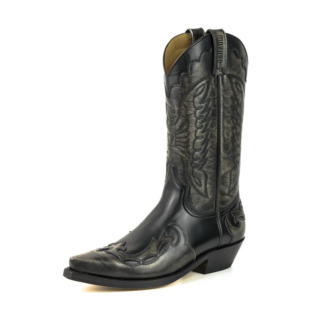 Mayura Boots Cowboy laarzen 1927-c -milanelo bone/pull oil negro 1927-C -MILANELO BONE/PULL OIL NEGRO large