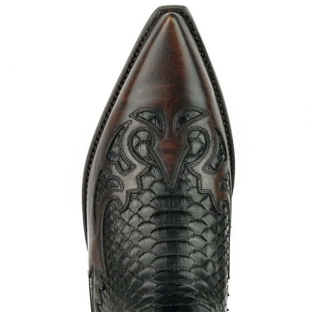 Mayura Boots Cowboy laarzen 1935-milanelo zamora/ negro 1935-MILANELO ZAMORA/PYTHON NEGRO large