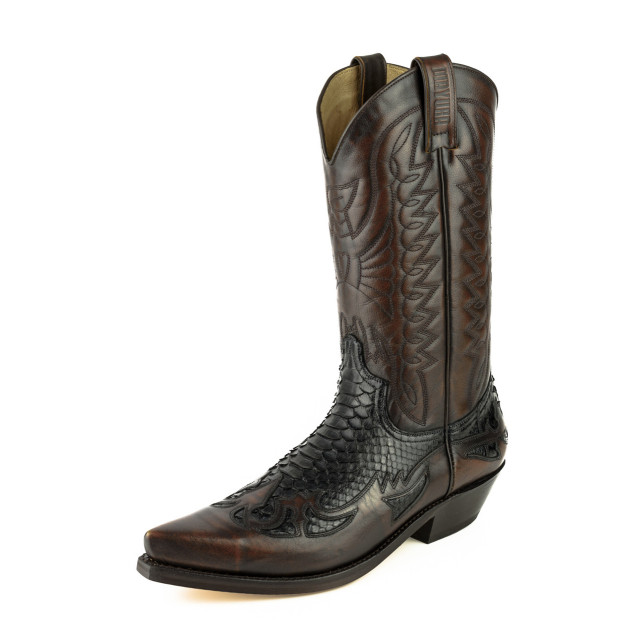 Mayura Boots Cowboy laarzen 1935-milanelo zamora/ negro 1935-MILANELO ZAMORA/PYTHON NEGRO large