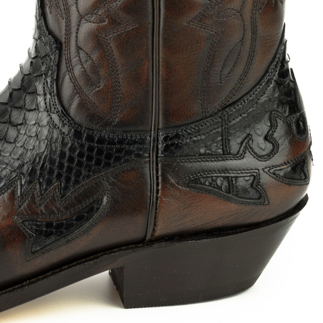 Mayura Boots Cowboy laarzen 1935-milanelo zamora/ negro 1935-MILANELO ZAMORA/PYTHON NEGRO large