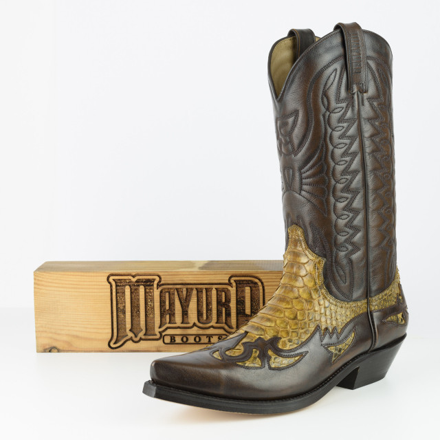 Mayura Boots Cowboy laarzen 1935-milanelo zamora/ 3- size 1935-MILANELO ZAMORA/PYTHON CAMEL 3- Size 46 large