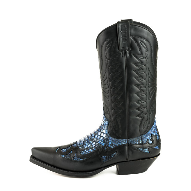 Mayura Boots Cowboy laarzen 1935-0106-crazy old negro/ azul- 1935-0106-CRAZY OLD NEGRO/PYTHON AZUL- large