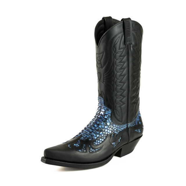 Mayura Boots Cowboy laarzen 1935-0106-crazy old negro/ azul- 1935-0106-CRAZY OLD NEGRO/PYTHON AZUL- large