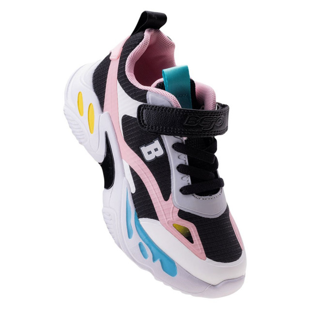 Bejo Kinderen/kinderen ludien trainers UTIG2618_blackgreypinkturquoise large