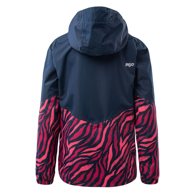 Bejo Meisjes junko zebraprint soft shell jas UTIG2545_blackirishoneysuckle large