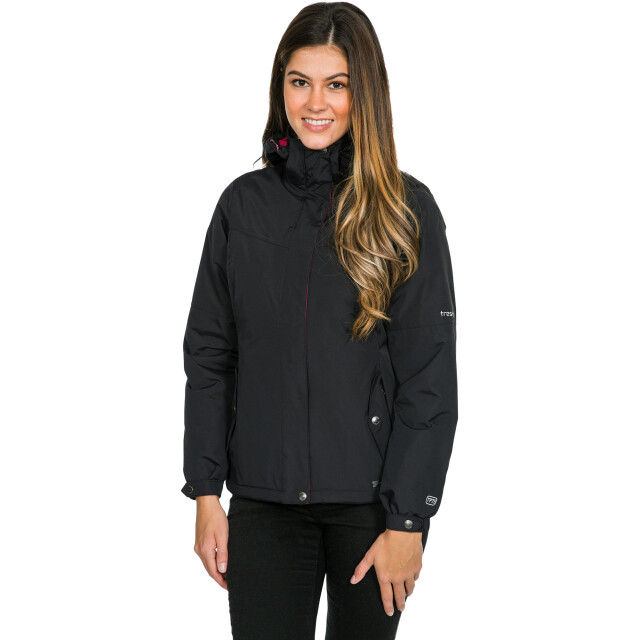Trespass Dames malissa lichte, gewatteerde en waterdichte jas UTTP3070_black large