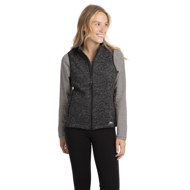 Trespass Dames mildred fleece bodywarmer UTTP4647_blackmarl large