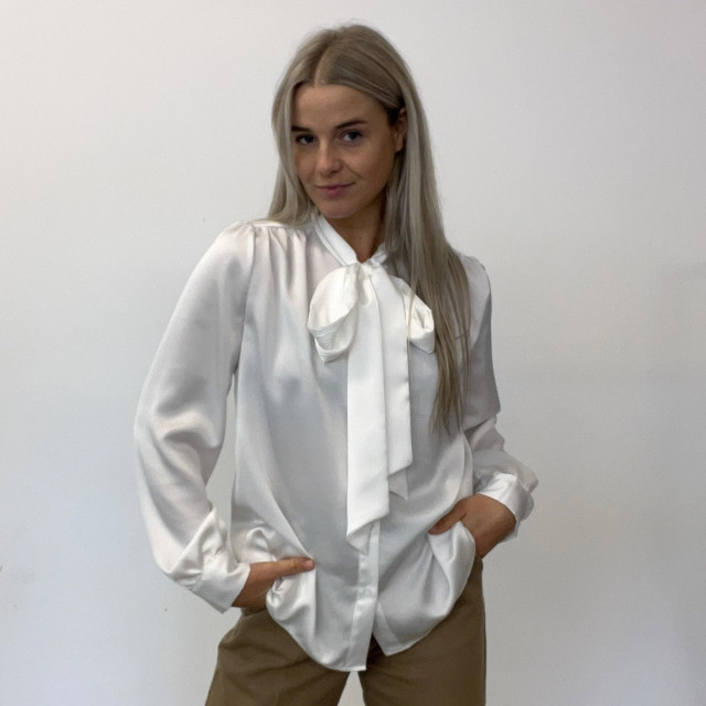 Naif Blouse strik satijn off white 9742 9742 large