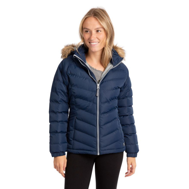 Trespass Dames nadina waterbestendige gewatteerde jas UTTP4130_navy large