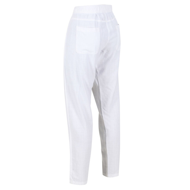 Regatta Dames maida linnen broek UTRG7819_white large