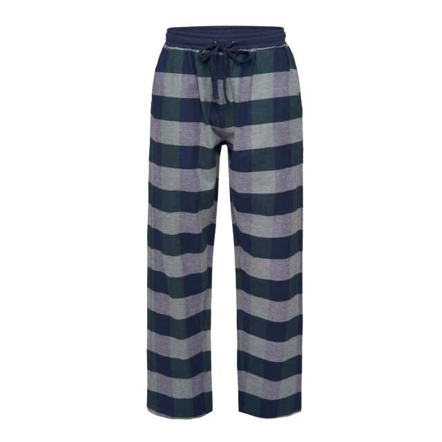 Phil & Co Heren pyjamabroek lang geruit flanel blauw/groen PH-243-00-2 large