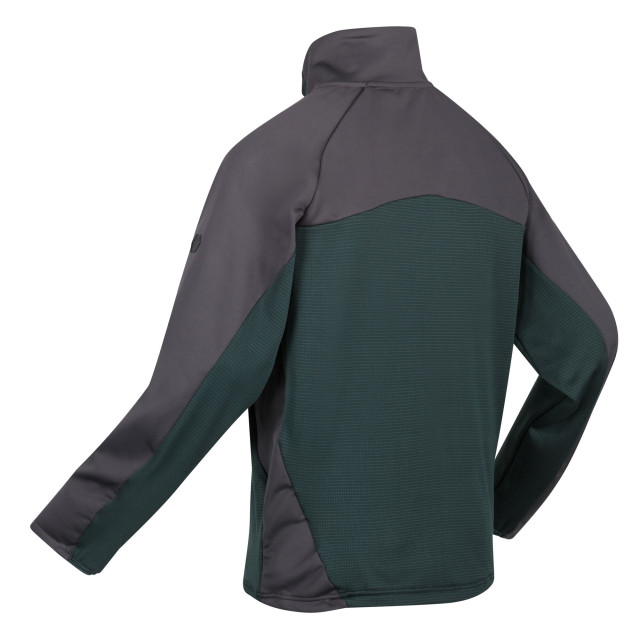 Regatta Heren highton iii full zip fleece jacket UTRG8164_greengablesdarkgrey large