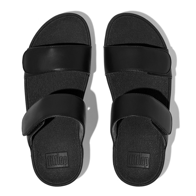 FitFlop Lulu adjustable leather slides FV6 large