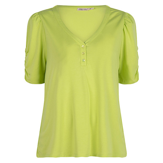 Esqualo T-shirt hs23-30235 puff sleeve lime HS23-30235 - puff sleeve Lime large