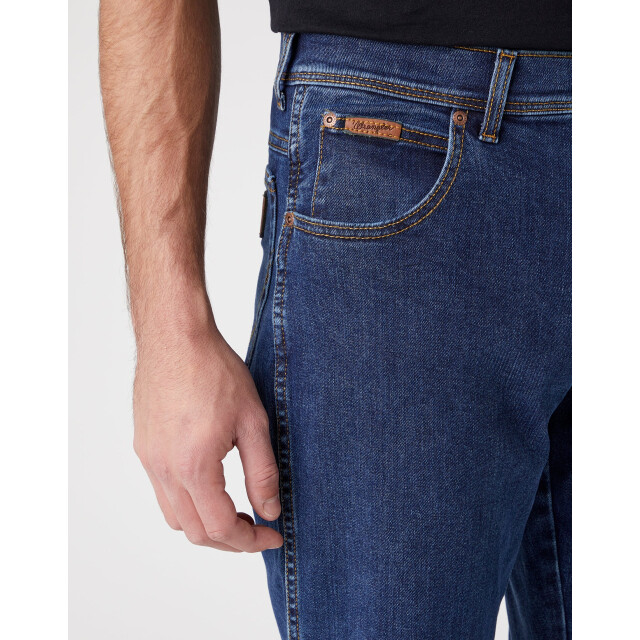 Wrangler Texas stretch heren regular-fit jeans darkstone WRANGLER W12133009 TEXAS Darkstone large