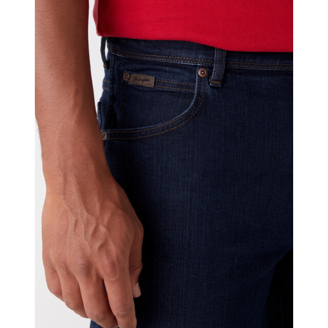 Wrangler Texas stretch heren regular-fit jeans blue black WRANGLER W12175001 TEXAS Blue Black large
