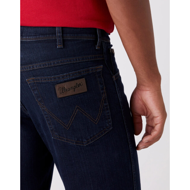 Wrangler Texas stretch heren regular-fit jeans blue black WRANGLER W12175001 TEXAS Blue Black large