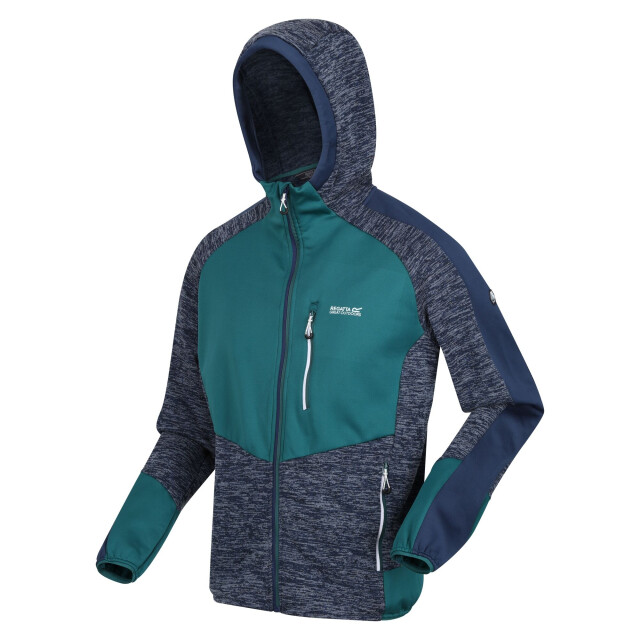 Regatta Heren cadford iv marl fleecejack UTRG8103_admiralbluepacificgreen large