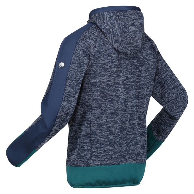 Regatta Heren cadford iv marl fleecejack UTRG8103_admiralbluepacificgreen large