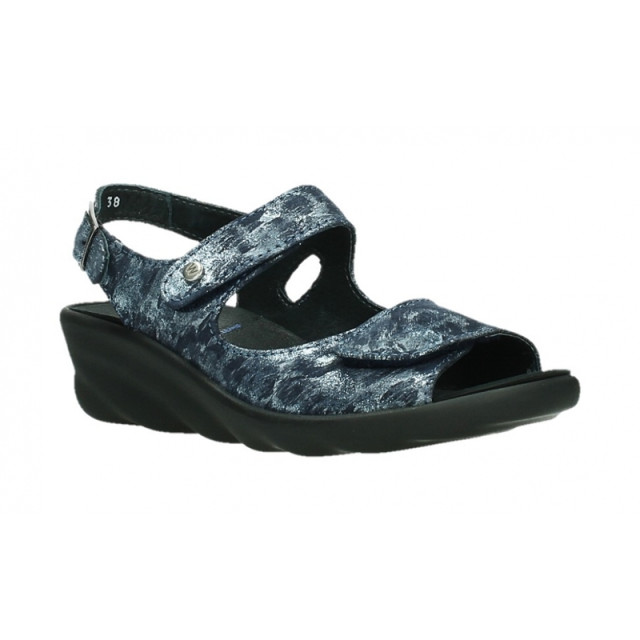 Wolky 03125 Scala Storm suede Sandalen Blauw 03125 Scala Storm suede large