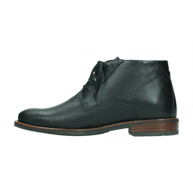 Wolky 02181 Montevideo Velvet leather Veterschoenen Zwart 02181 Montevideo Velvet leather large