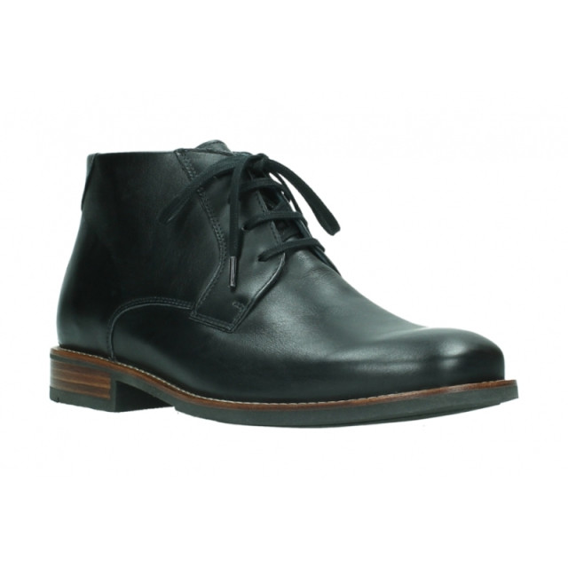 Wolky 02181 Montevideo Velvet leather Veterschoenen Zwart 02181 Montevideo Velvet leather large