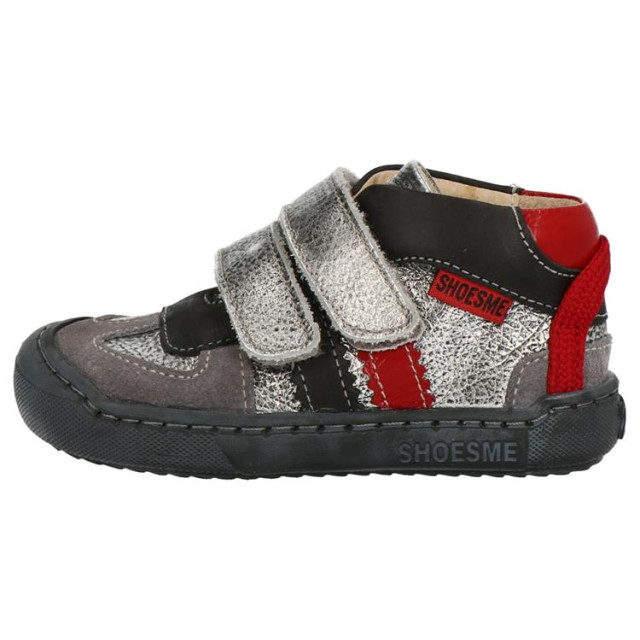 Shoesme WN010288 zilver/rood Klittenband schoenen Print / Multi WN010288 zilver/rood large