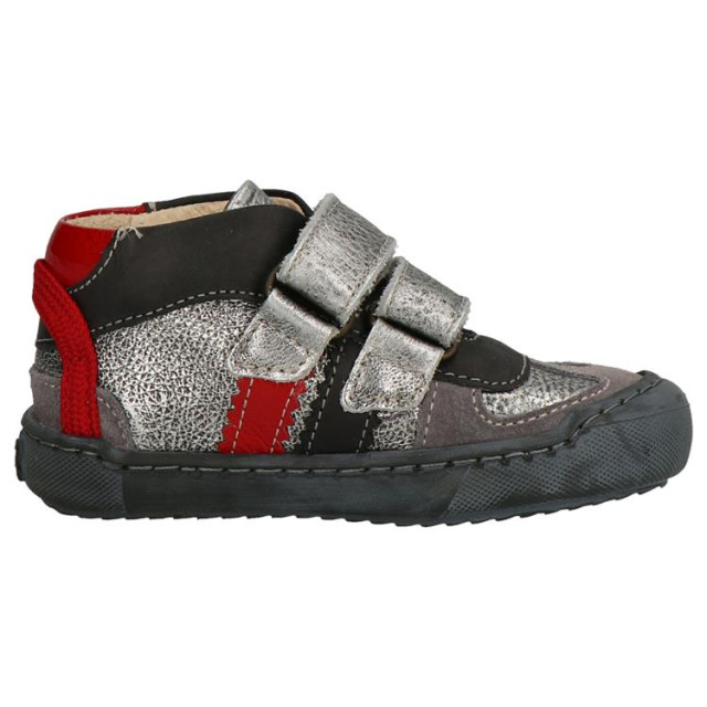 Shoesme WN010288 zilver/rood Klittenband schoenen Print / Multi WN010288 zilver/rood large