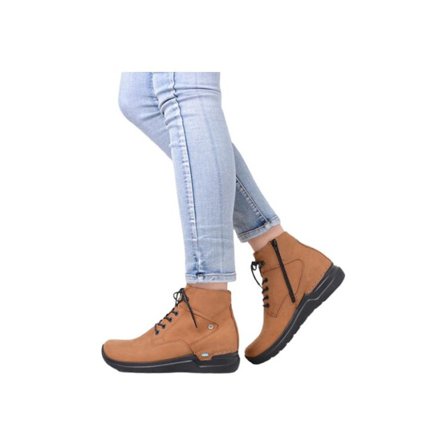Wolky 06612 Whynot Oiled nubuck Veterschoenen Bruin 06612 Whynot Oiled nubuck large