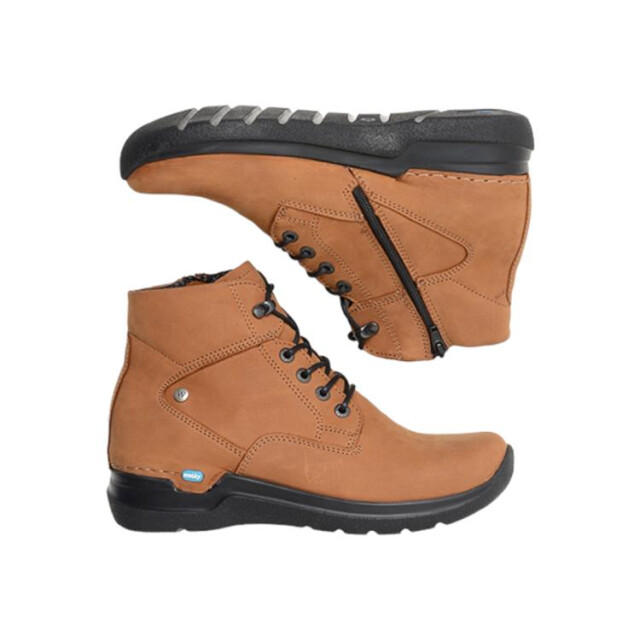 Wolky 06612 Whynot Oiled nubuck Veterschoenen Bruin 06612 Whynot Oiled nubuck large