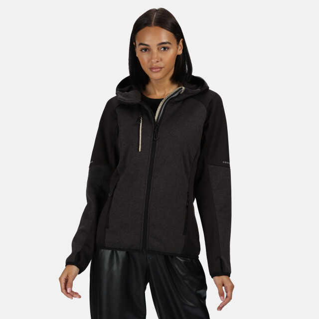 Regatta Dames fleece jasje UTRG5553_greymarlblack large