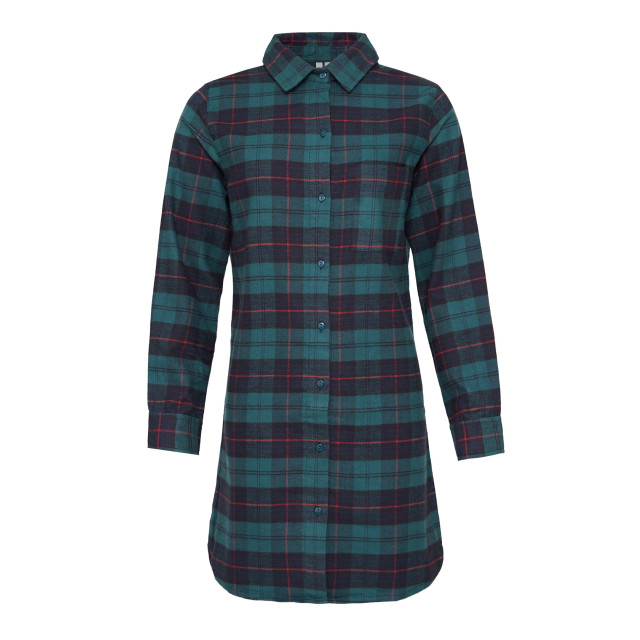 By Louise Dames pyjama nachthemd flanel geruit BL-282-00-S/BL-229-02 large