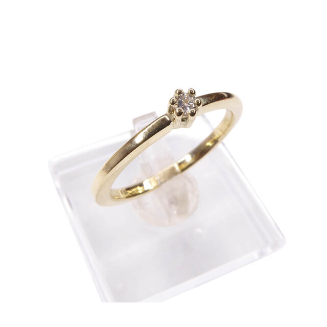 Christian 14 karaat gouden ring met diamant 456E33-0772JC large