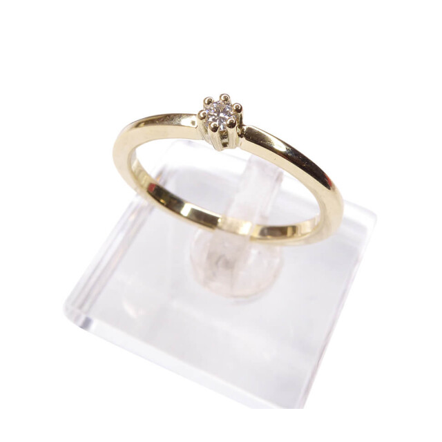 Christian 14 karaat gouden ring met diamant 456E33-0772JC large