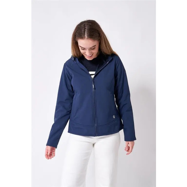 Batela Navy dames softshell jas - A2430-MA large