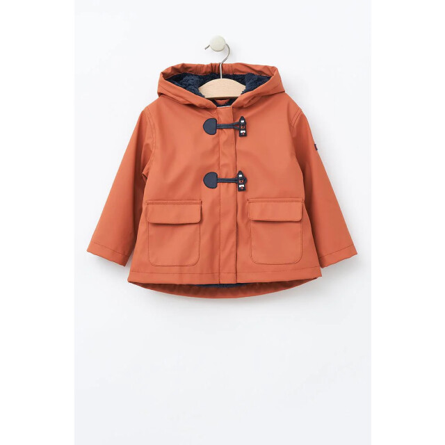 Batela Kastanjebruine baby winter regenjas hulst - C3126-AUB large