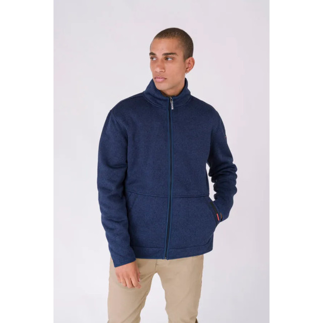 Batela Navy heren fleece vest - A2864-MA large