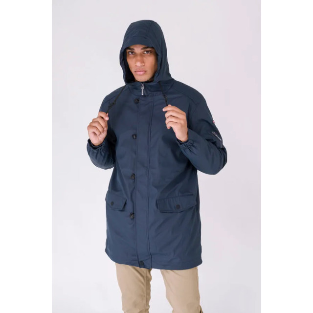 Batela Drimmelen navy lange heren winter regenjas - C3055-MA large