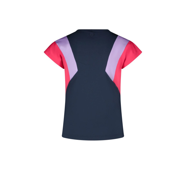 B.Nosy Meisjes t-shirt gekleurde mouwen b.active sporty navy 141577834 large