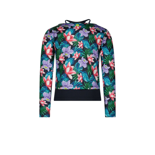 B.Nosy Meisjes shirt met losse top sporty active flower aop 141577817 large