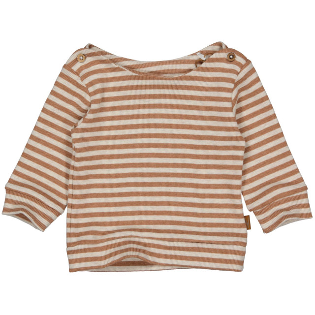 Quapi Newborn baby meisjes shirt elise aop mocha stripe 140473656 large