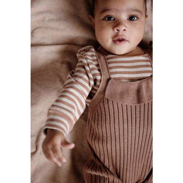 Quapi Newborn baby meisjes shirt elise aop mocha stripe 140473656 large