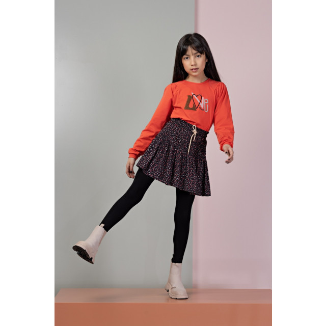 NoNo Meisjes shirt kookie print love winter coral 139681793 large