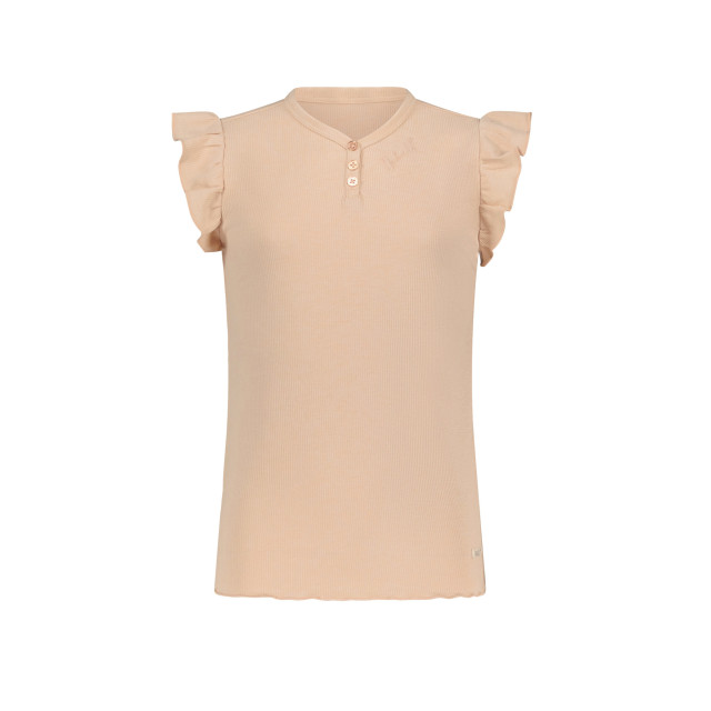 NoBell Meiden t-shirt met v hals en knoopjes rose 141616749 large