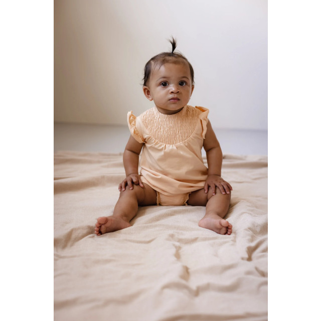 Levv Newborn baby meisjes korte mouwen jurk fabin peach blossom 143830396 large