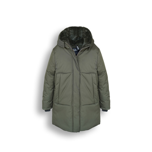 NoBell Meiden lange winterjas belvina army 146432877 large