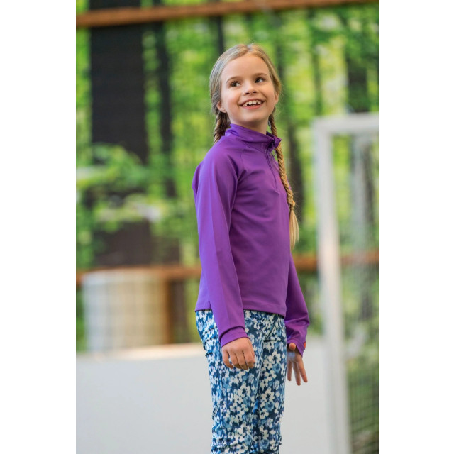 B.Nosy Meisjes shirt met rits b.active electric grape 146455969 large