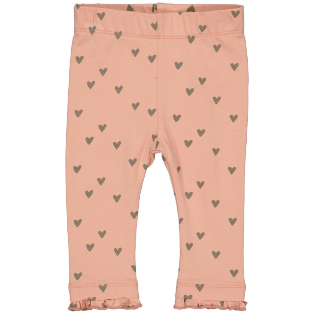 Quapi Newborn baby meisjes legging cindy aop brown soft hearts 147400318 large