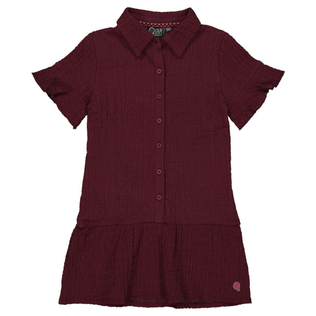 Quapi Meisjes korte mouwen jurk madee maroon 130521676 large